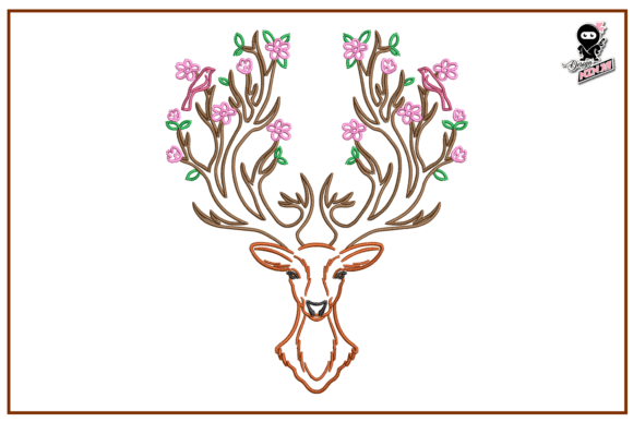Reindeer with Flowers, Floral Antlers: A Designer’s Review
