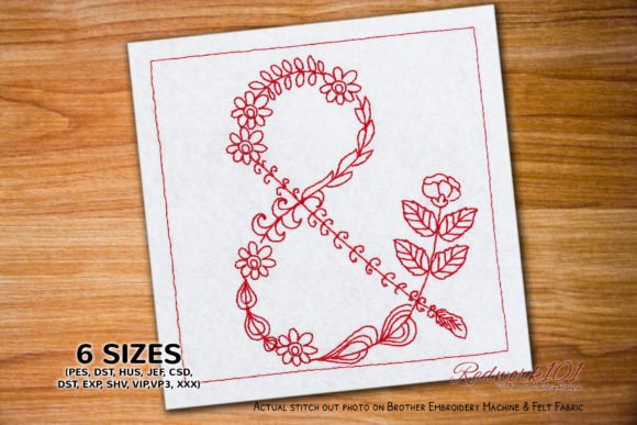 Review: Ampersand with Rose Bluework Embroidery