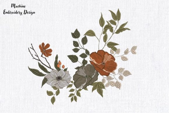 Review: Bouquet Fall Flowers Poppies and Roses