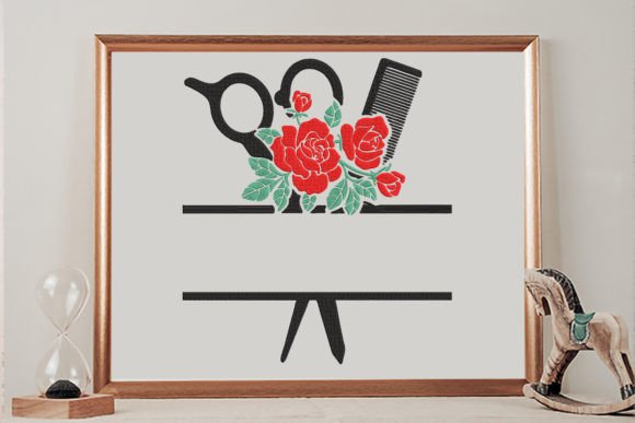 Review: Floral Comb and Scissor Monogram Frame
