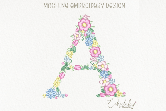 Review: Floral Letter a Machine Embroidery