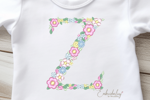Review: Floral Letter Z Machine Embroidery for Gifts