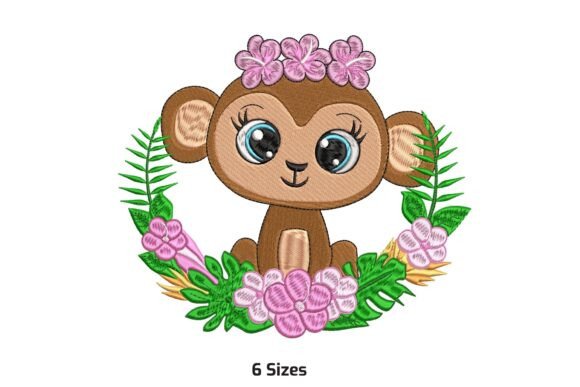 Review: Floral Monkey Embroidery Design