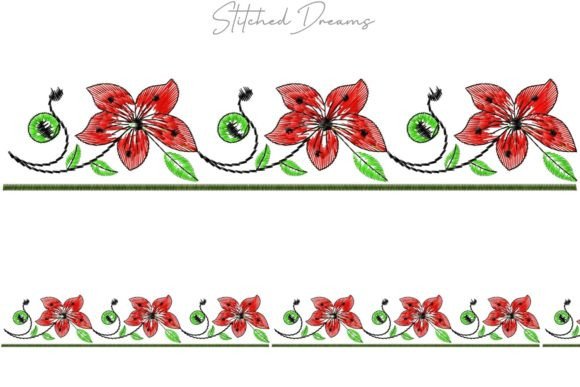 Review: Floral Motif Embroidery Borders Collection