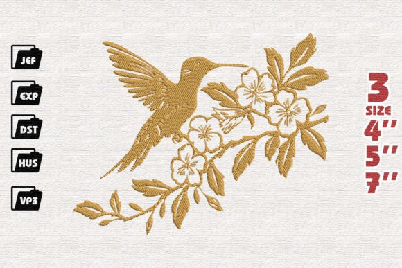 Review: Hummingbird Floral Embroidery for Real Projects