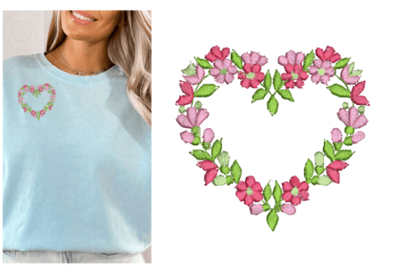 Reviewing Floral Heart for Boutique Sweatshirts