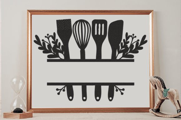 Reviewing the Floral Baking Split Text Frame