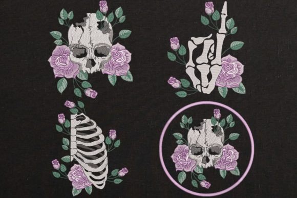 Roses Skull and Skeleton Embroidery Review